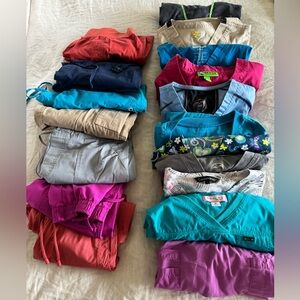 Scrub Bundle - 11 Tops 7 Pants